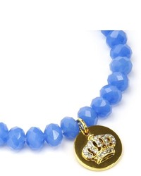 Juicy Couture Crown Coin Beaded Bracelet