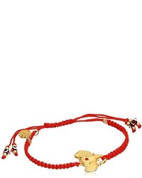 Blee Inara Red Macram Adjustable Elephant Bracelet