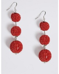 Marks and Spencer Beaded Ball Drop Earrings