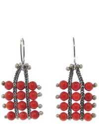Ten Thousand Things Coral Square Pale Chain Earrings
