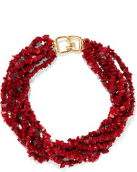 Kenneth Jay Lane Beaded Resin Necklace