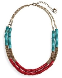 Cara Beaded Turquoise Necklace