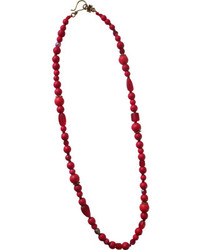 Blackat Red Turquoise Glass Bead Necklace Red Necklaces
