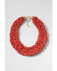 Lands' End Braided Bead Necklace