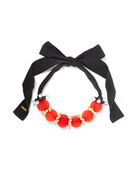 Marni Cotton Resin And Plastic Necklace