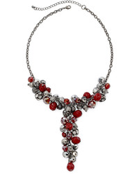 Mixit Mixit Red Bead Y Necklace