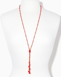 Charming charlie Izara Beaded Tassel Necklace