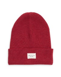 rag & bone Addison Wool Beanie In Red Berry At Nordstrom