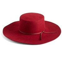 Brixton Buckley Floppy Wool Hat Red