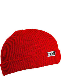 Neff Fold Beanie Red One Size