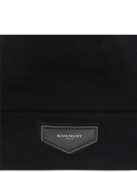 Givenchy Leather Logo Beanie