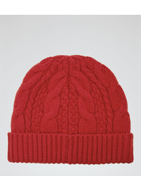 Reiss Nake Cable Knit Beanie Hat