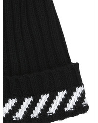 Off-White Diagonals Wool Blend Knit Beanie