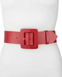Neiman Marcus Covered Buckle Belt Red