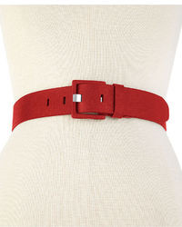 Calvin Klein Covered Buckle With Prong Closure Belt