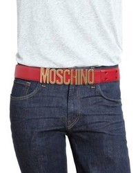 Moschino Logo Buckle Belt