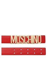 Moschino 35mm Grained Leather Belt