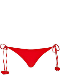 River Island Red Poppy Tie Bikini Bottoms