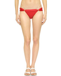 Vix Paula Hermanny Vix Swimwear Solid Red Bia Bikini Bottoms