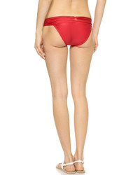 Vix Paula Hermanny Vix Swimwear Solid Red Bikini Bottoms