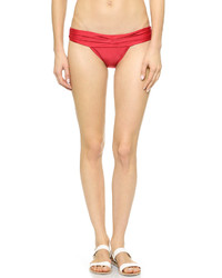 Vix Paula Hermanny Vix Swimwear Solid Red Bikini Bottoms