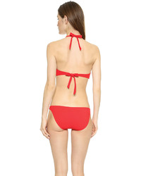 Tory Burch Logo Halter Bikini Top