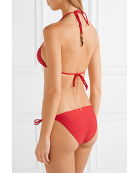 Vix Solid Triangle Bikini Top Red