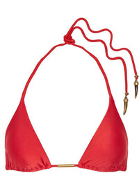 Vix Solid Triangle Bikini Top Red