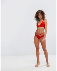 Wolfwhistle Wolf Whistle Plunge Bikini Top With Exposed Cradle Chain A D Cup