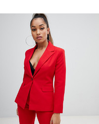 Asos Petite Asos Design Petite Red Suit Blazer