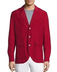 Saks Fifth Avenue Collection Solid Long Sleeves Sportcoat