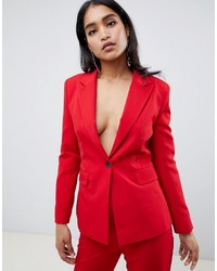 ASOS DESIGN Red Suit Blazer