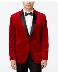 Bar III Slim Fit Red Velvet Sport Coat Only At Macys