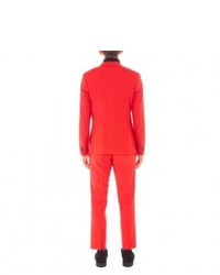 Paul Smith Slim Fit Red Wool Hopsack Blazer