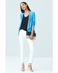 Trouv Open Front Zip Pocket Blazer