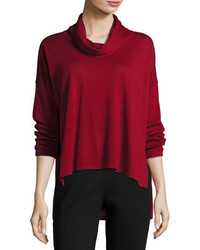 Eileen Fisher Cowl Neck Box Top Plus Size