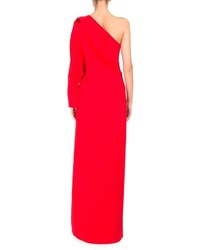 Givenchy One Shoulder Cady Floor Length Top