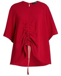 Ellery Riviera Ruched Double Crepe Top