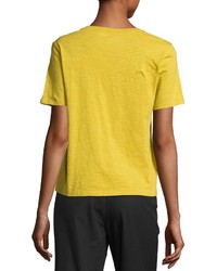 Eileen Fisher Short Sleeve Slubby Organic Jersey Top