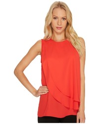 Vince Camuto Sleeveless Front Double Layer Blouse Blouse