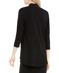 Vince Camuto Woven Scarf V Neck Jersey Top