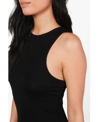 Boohoo Michelle Racer Front Bodycon Dress