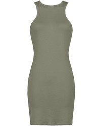 Boohoo Michelle Racer Front Bodycon Dress