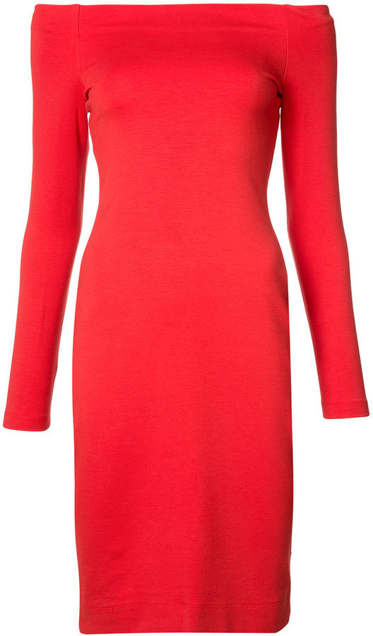 L'Agence Off Shoulder Bodycon Dress, $395 | farfetch.com | Lookastic