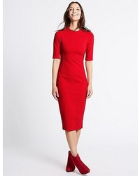 Marks and Spencer Panelling Detail Bodycon Midi Dress