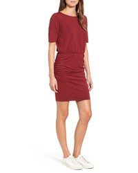 Michael Stars Ruched Body Con Dress