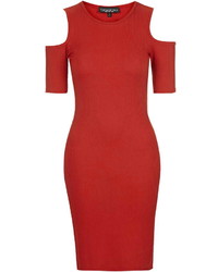 Topshop Tall Cold Shoulder Bodycon Dress
