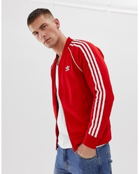 red adidas bomber jacket