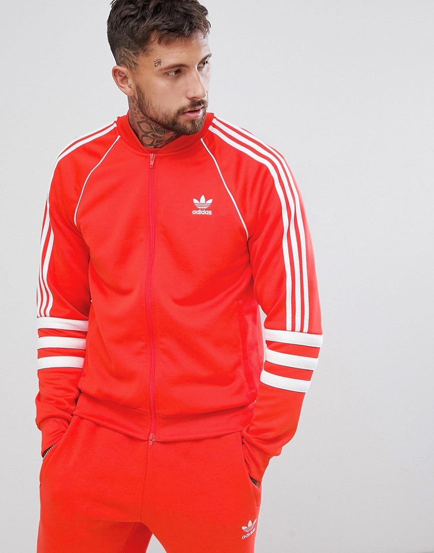 adidas Originals Authentic Track Jacket In Red Dj2858, $51 | Asos |  Lookastic