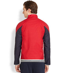 Saks Fifth Avenue Collection Modern Fit Colorblocked Windbreaker